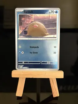 SWINUB 023/094 Phantasmal Flames NM Reverse Holo Common Pokemon TCG Card - Image 1