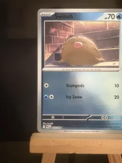 SWINUB 023/094 Phantasmal Flames NM Reverse Holo Common Pokemon TCG Card - Image 2