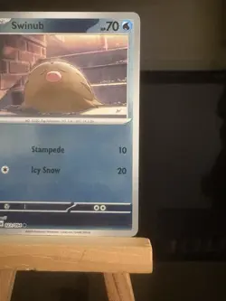 SWINUB 023/094 Phantasmal Flames NM Reverse Holo Common Pokemon TCG Card - Image 3