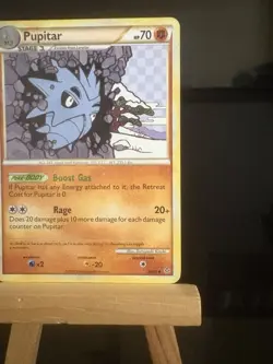 PUPITAR - 38/95 Unleashed Set 2010 LP/MP - Regular Uncommon - Pokemon TCG Card - Image 3