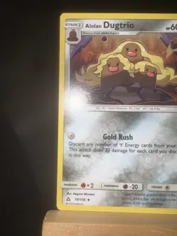 ALOLAN DUGTRIO - 79/156 Sm-Ultra Prism NM/LP Regular Uncommon Pokemon TCG Card - Image 5