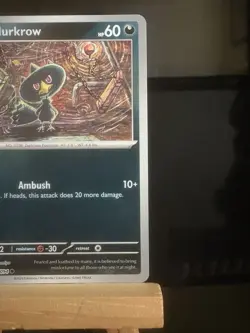 Murkrow 057/094 Me02: Phantasmal Flames Reverse Holo Common Pokemon TCG Card - Image 3
