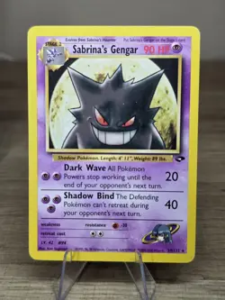 Sabrina's Gengar Pokemon Card Rare Non Holo Gym Challenge Set 29/132 - Image 3