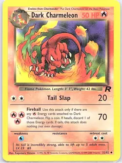 Dark Charmeleon 32/82 Non Holo Team Rocket - Pokemon Card - LP - Image 1