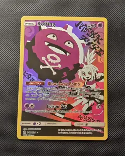 Pokemon Koffing Holo Secret Rare TCG Card Cosmic Eclipse 243/236 NM Condition - Image 1