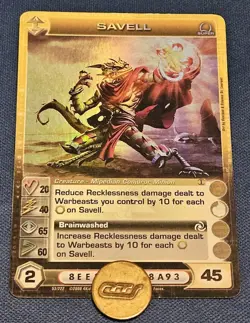 SAVELL 20/40/65/60/45 Super Rare Foil First Edition Chaotic Card PL 2008 - Image 1