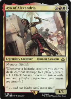 Aya of Alexandria - FOIL - R Universes Beyond: Assassin's Creed 48 - MTG - Image 1