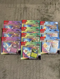 (LOT OF 10) Pokemon TCG Prismatic Evolutions Tech Sticker Collection New Sealed - Image 1