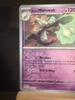 ALOLAN MAROWAK 57/159 Journey Together NM Reverse Holo Uncommon Pokemon TCG - Image 2