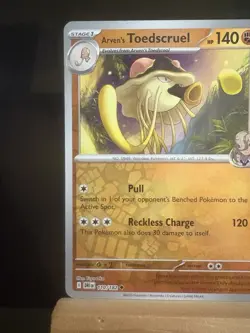 ARVEN’S TOEDSCRUEL 110/182 Destined Rivals NM Reverse Holo Uncommon -Pokemon TCG - Image 2