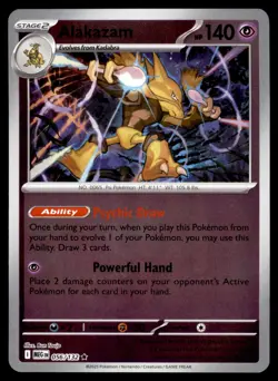 Alakazam 056/132 Rare Mega Evolution Pokemon Reverse Holo Near Mint - Image 1