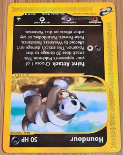 Houndour #87/147 (Hunduster) Common Aquapolis 2003 Pokemon Englisch Mint Vintage - Image 2