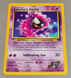 Sabrina's Gastly # 97/132 Common Gym Challenge 2000 Pokemon N.Mint-Mint Vintage - Image 1