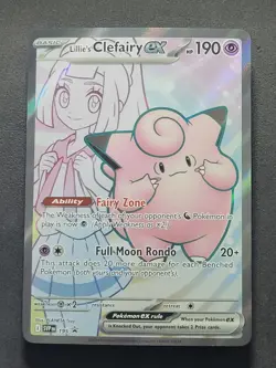 Lillie's Clefairy ex 195 Ultra Rare Scarlet & Violet Promo Pokemon TCG - Image 1