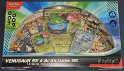 2025 Pokemon Venusaur EX & Blastoise EX Premium Collection - Image 1
