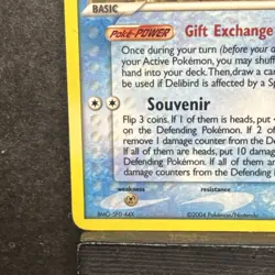 Pokemon TCG Delibird Non Holo Rare EX Team Rocket Returns 2004 #21/109 VTG HP - Image 5