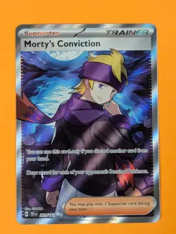 Morty's Conviction - 201/162 - Secret Rare Temporal Forces - Pokemon - NM - Image 1