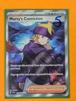 Morty's Conviction - 201/162 - Secret Rare Temporal Forces - Pokemon - NM - Image 3