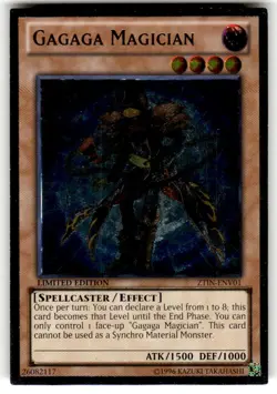 Yu-Gi-Oh Gagaga Magician Limited Edition Ultimate Rare ZTIN-ENV01 - Image 1