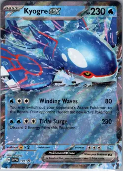 Kyogre ex SVP 178 SV: Scarlet & Violet Promo Cards - Pokemon Card - NM - Image 1