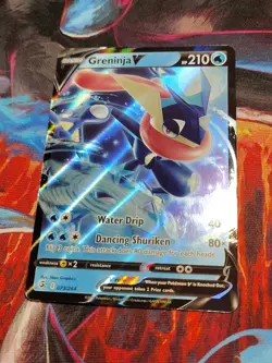 Pokemon TCG Greninja v Fusion Strike Holo Ultra Rare Card 073/264 - Image 1