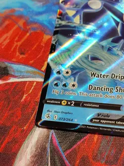 Pokemon TCG Greninja v Fusion Strike Holo Ultra Rare Card 073/264 - Image 5
