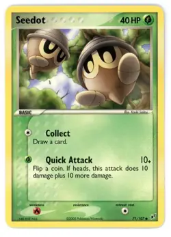 Seedot 71/107 EX Deoxys Pokemon Card - Image 1