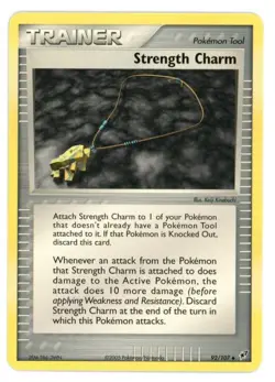 Strength Charm 92/107 EX Deoxys Pokemon Card - Image 1