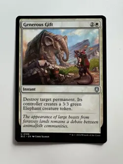 ~ Generous Gift ~ NM ~ Commander: Bloomburrow ~ MTG ~ - Image 1
