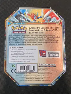 Empty! - Pokemon TCG 2012 Spring Keldeo EX Collectors Tin No Cards w/insert - Image 2