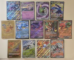 Pokemon TCG Lot- 13 Cards Including Rare To IR, Black Star Promo And Gold Cards - Image 1