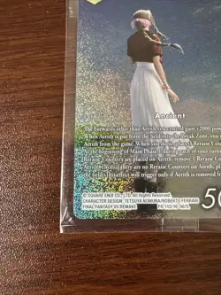 Final Fantasy TCG Aerith PR-112/16-067L Sealed Promo Official Card - Image 5