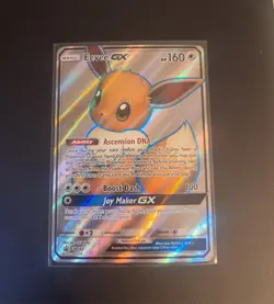 Eevee GX SM242 Black Star Promo Full Art Pokemon Card TCG - Image 1
