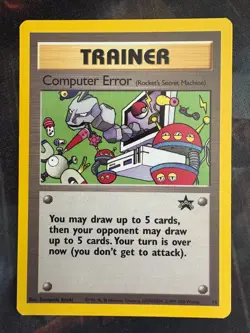 Computer Error Promo 16 WOTC Black Star Pokemon Card LP - Image 1