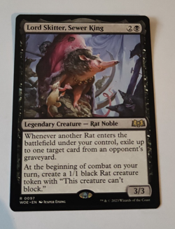 MtG Lord Skitter, Sewer King (WOE-0097) Rare English MINT - Image 1