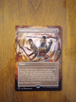 Teferi's Protection Borderless Near Mint, English Double Masters 2022 MTG Magic - Image 1