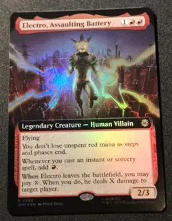 Electro, Assaulting Battery - Foil - Extended Art - SPM - MTG - EN - NM - 0260 - Image 1