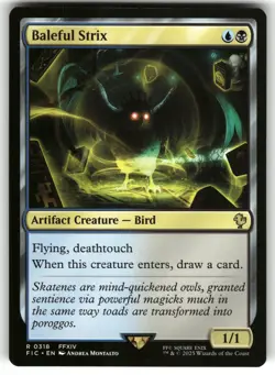 Baleful Strix R Commander: FINAL FANTASY 318 NM MTG - Image 1