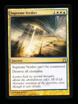 * * 1x Supreme Verdict x1 * * Return to Ravnica MTG NM Near Mint - Image 1