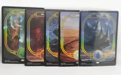 Unsanctioned Full Art Basic Land Set Complete Non Foil MTG UND Adam Paquette NM - Image 1