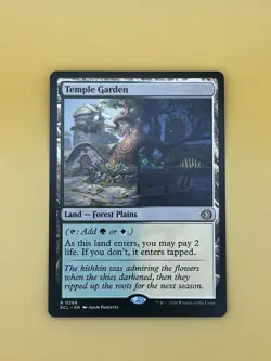 MTG Magic The Gathering Lorwyn Eclipsed Temple Garden Shock Land - Image 1