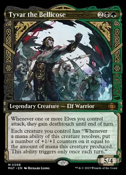 MTG Tyvar the Bellicose (Showcase) [March of the Machine: The Aftermath] Near Mi - Image 1