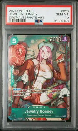 PSA 10 - Jewlery Bonney - OP07-026 - Alternate Art - One Piece TCG #2 - Image 1