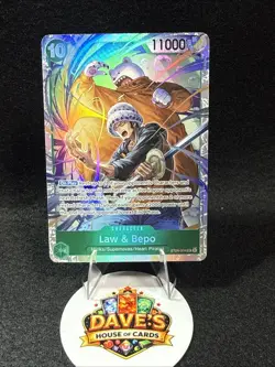 ONE PIECE English Law & Bepo GREEN #ST24-004 SR Foil - Image 1