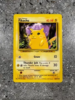 Pokemon TCG Cards Pikachu 58/102 Base Set - Image 1