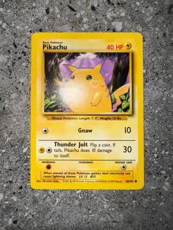 Pokemon TCG Cards Pikachu 58/102 Base Set - Image 3