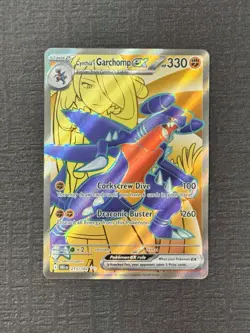 Pokemon Cards Cynthia's Garchomp ex 215/182 Destined Rivals Ultra Rare NM - Image 1