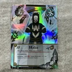 Bandai Naruto CCG Storm 2 Foil Ninja Card Lot 4x Naruto Uzumaki Haku Zabuza - Image 3