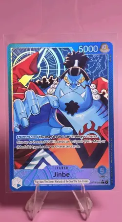 Jinbe Leader OP14-040 Alt Art Azure Sea's Seven English One Piece Trading Card - Image 1