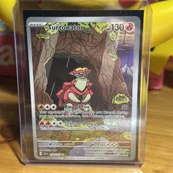 Pokemon TCG Turtonator 146/142 Illustration Rare Stellar Crown Card NM Condition - Image 1